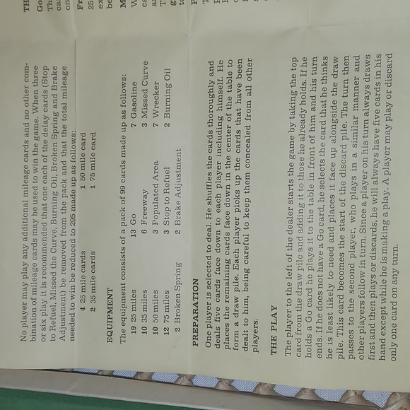 VTG 1965 Touring Automobile Card Game - Picture 6 of 13